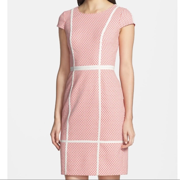 Adrianna Papell Dresses & Skirts - Adrianna Papell Coral Jacquard Sheath Dress